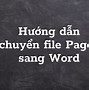 Cách Dùng Pages